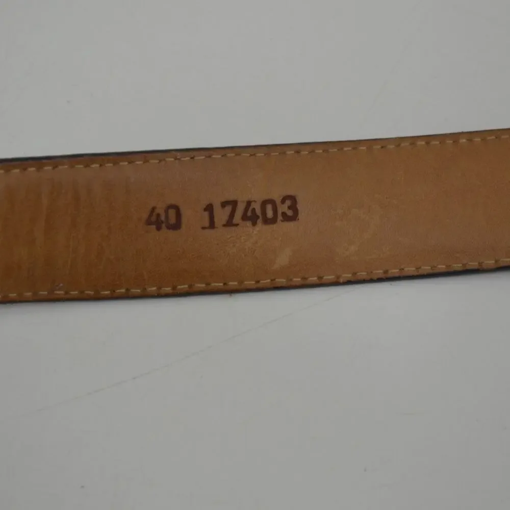 Brighton Mens Leather Belt USA Croc Embossed Dress Causal 40